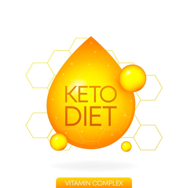 Dieta Keto świetny Projekt Do Dowolnych Celów Logo Witaminy żywności Dieta Paleo Koncepcja Zdrowego Odżywiania