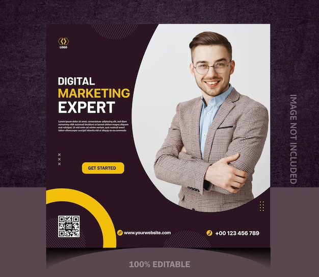 Digital Marketing Social Media Post Template