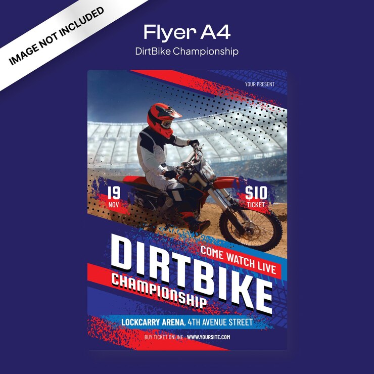 Dirt Bike Flyer niebieski