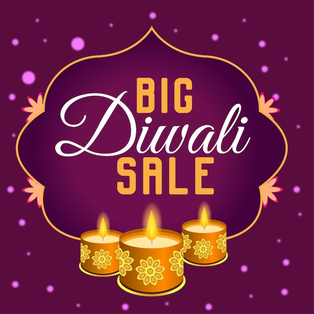 Diwali Big Sale Royalty Design Sticker