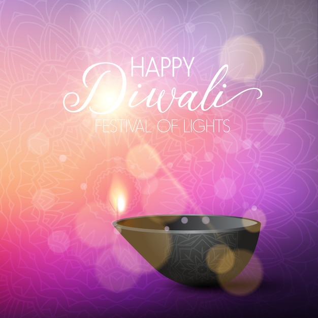 Diwali światła tła