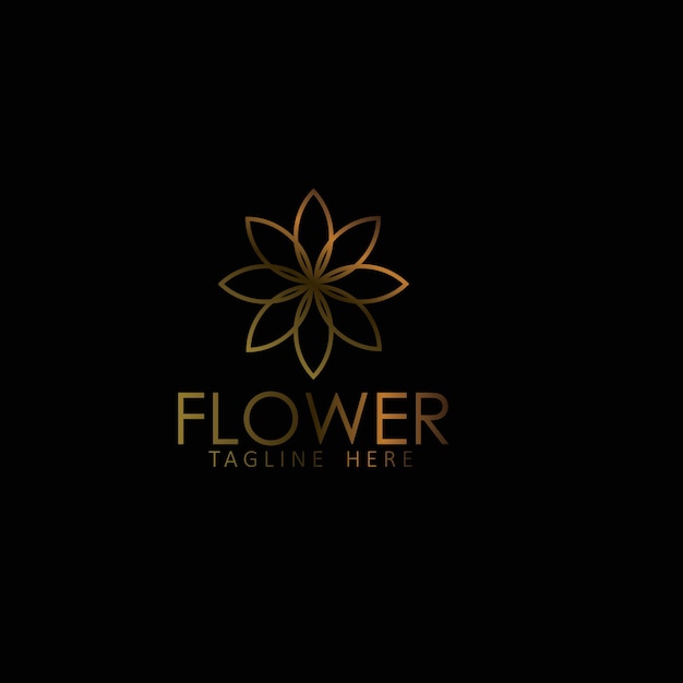 Dmuchawiec Kwiat Logo Ikona Szablon Projektu Ilustracja Wektorowa