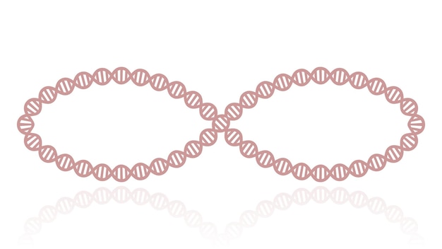 DNA w postaci symbolu nieskończoności