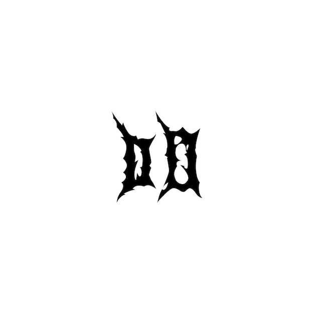 DO monogram logo projekt list tekst nazwa symbol monochromatyczny logotyp alfabet znak proste logo