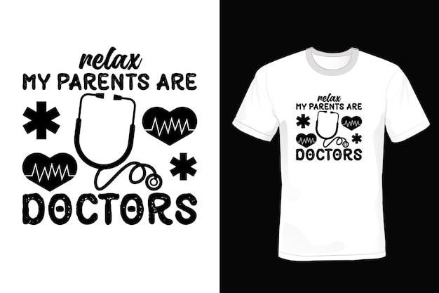 Plik wektorowy doctor tshirt projekt typografii vintage