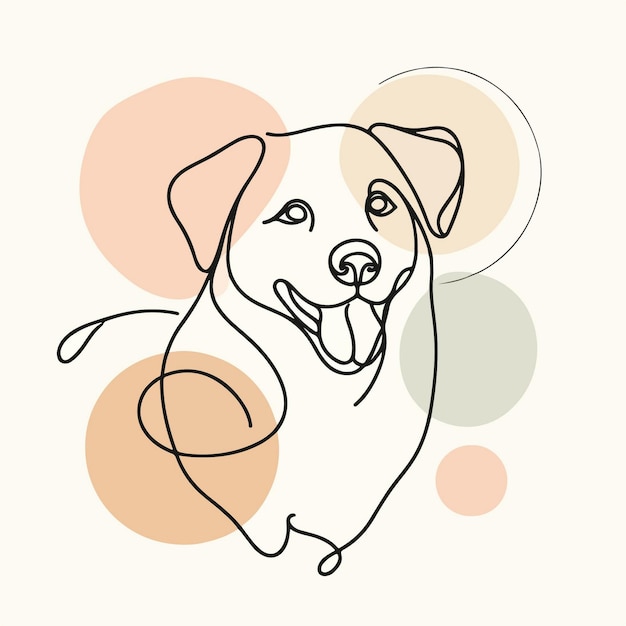 Dog Clipart Line Art (sztuka linii dla psów)