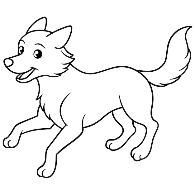 Plik wektorowy dog coloring book vector art illustration 82
