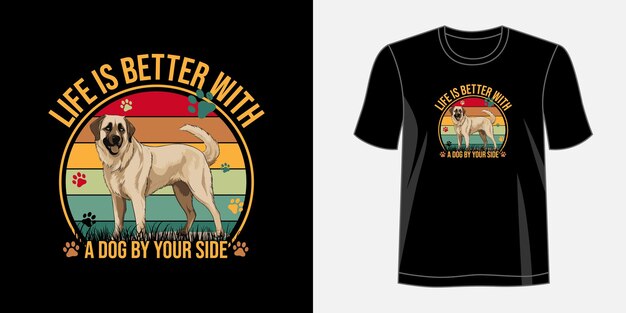Dog Tshirt Design Dog cytuje projekt koszulki