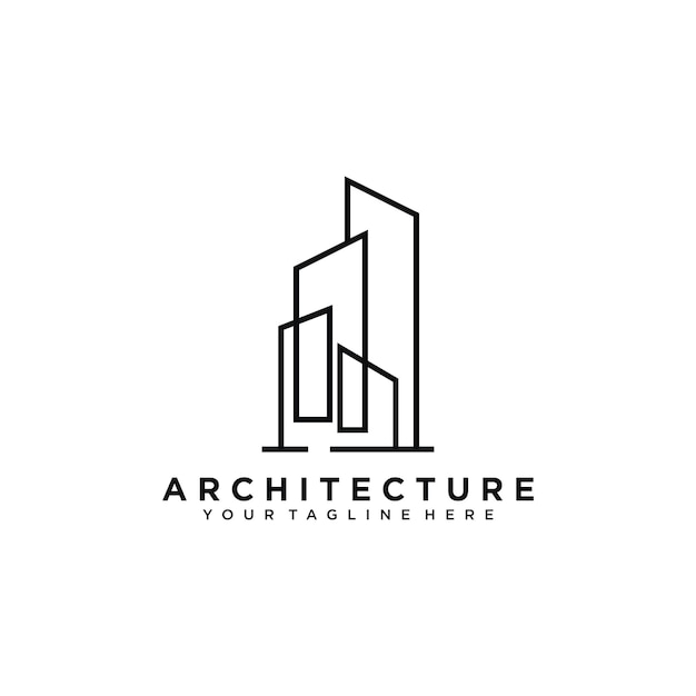 Dom Architekta Logo Projekt Architektoniczny I Budowlany Wektor Premium Wektor