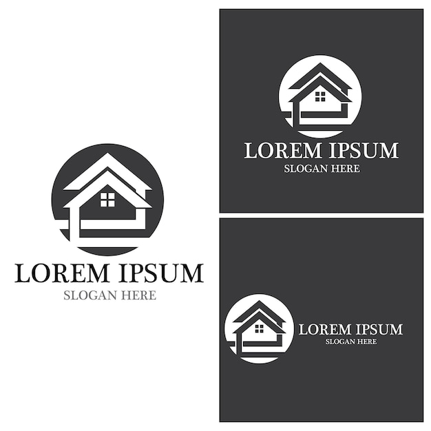 Dom Logo Dom Nieruchomości Biznes Budowa domu