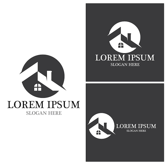Dom Logo Dom Nieruchomości Biznes Budowa domu