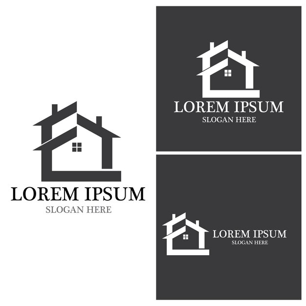 Dom Logo Dom Nieruchomości Biznes Budowa domu