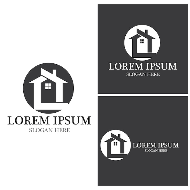 Dom Logo Dom Nieruchomości Biznes Budowa domu
