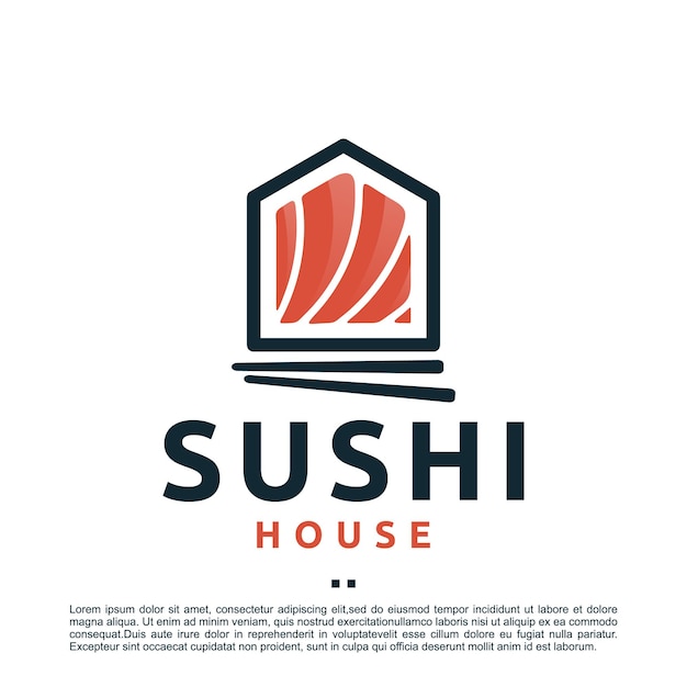 Dom Sushi, Produkt, Szablon Projektu Logo