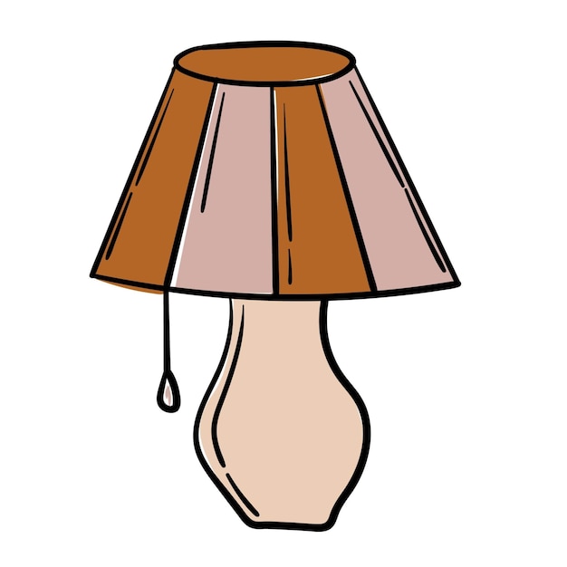 Doodle naklejka na lampę wewnętrzną w domu