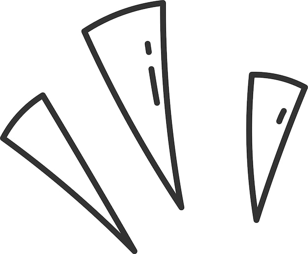 Plik wektorowy doodle pokryte trójkątami