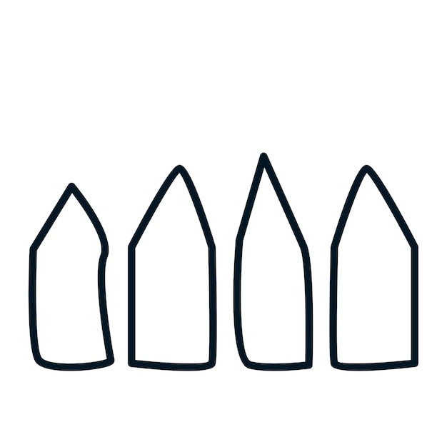 Plik wektorowy doodle styl ogrodzenia ilustracja wektorowa handdrawn