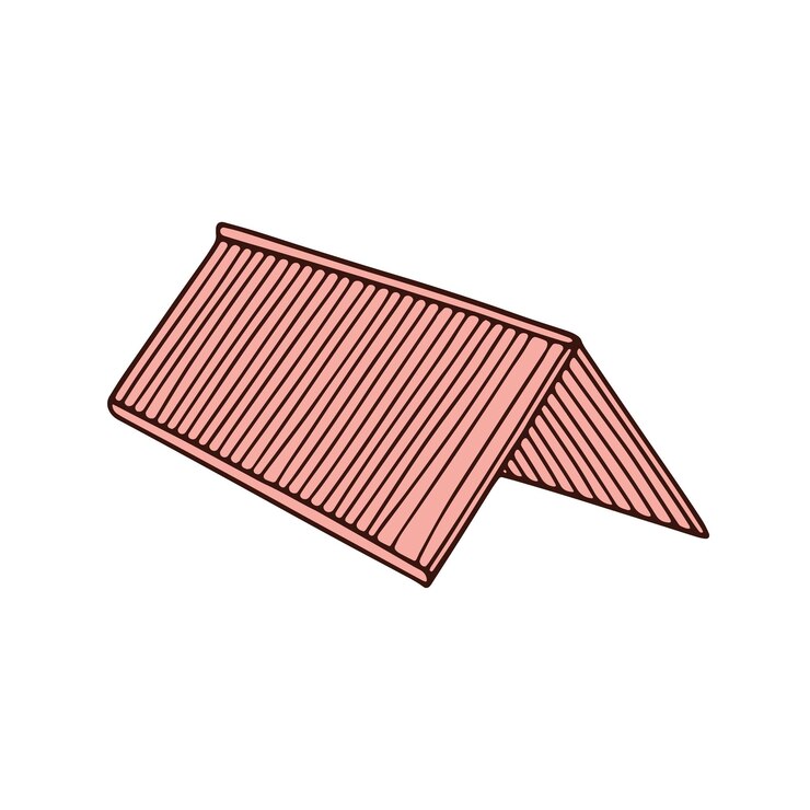 Wektor doodle z metalowego dachu
