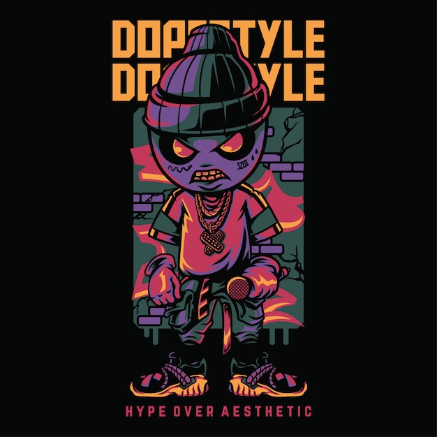 Dope Style Hiphop Style Illustration