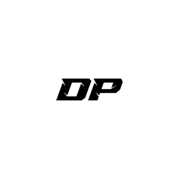 DP monogram logo projekt list tekst nazwa symbol monochromatyczne logotyp alfabet znak proste logo