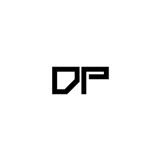 DP monogram logo projekt list tekst nazwa symbol monochromatyczne logotyp alfabet znak proste logo