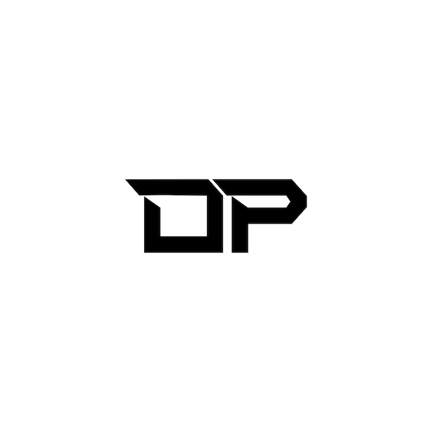 DP monogram logo projekt list tekst nazwa symbol monochromatyczne logotyp alfabet znak proste logo
