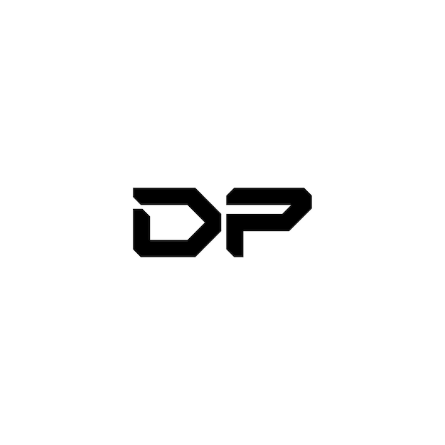 DP monogram logo projekt list tekst nazwa symbol monochromatyczne logotyp alfabet znak proste logo