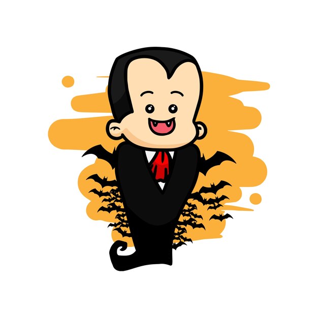 Dracula ręcznie rysowane wektor
