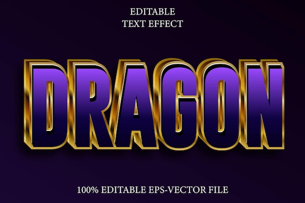 Dragon edytowalny 3D nowoczesny styl