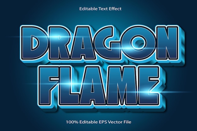 Dragon Flame Editable Text Effect Emboss Cartoon Gradient Style