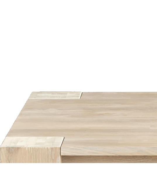 Drewniany Stół Na Białym Tle