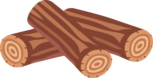 Plik wektorowy drewniany stos kłód