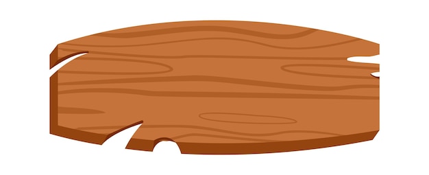 Drewniany znak lub deska ilustracji wektorowych