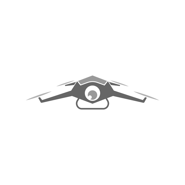 Drone Ikona Logo Projekt Wektor Ilustracja