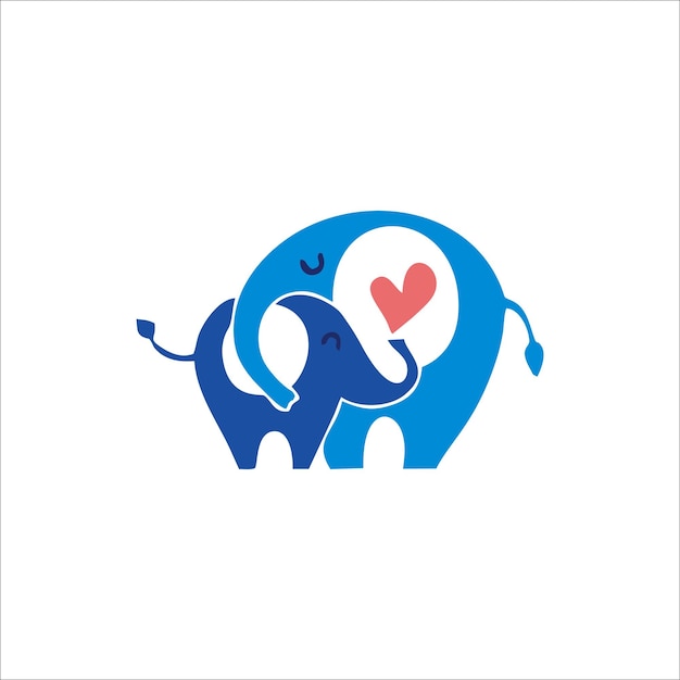Plik wektorowy drukuj projekt logo słonia dla swojej tożsamości i marki
