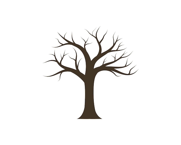 Drzewo Ikona Logo Szablon Wektor