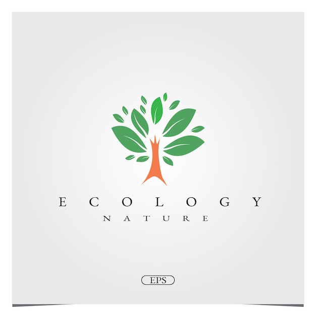 Drzewo Logo Projekt Logo Premium Elegancki Szablon Najlepszy Dla Ekologii Natura Logo Wektor Eps 10