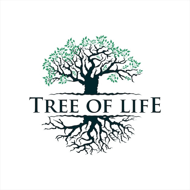 Drzewo życia Logo Design Natura