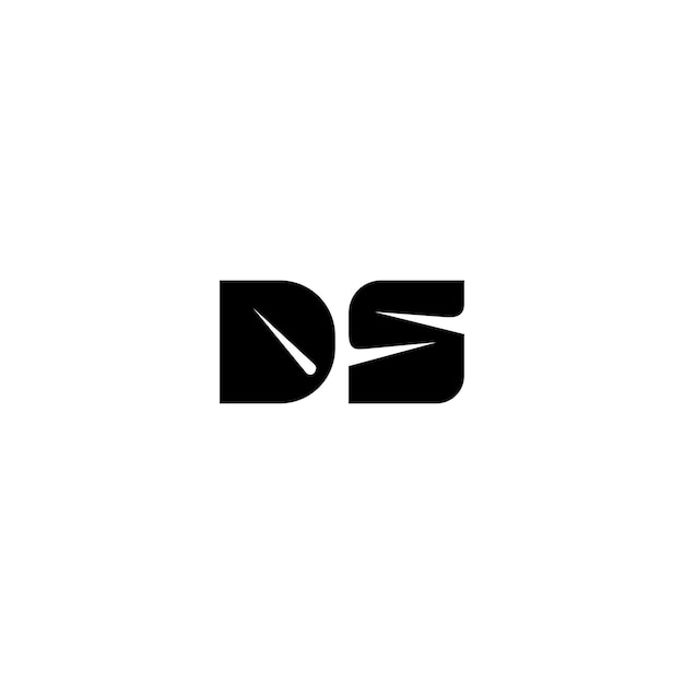 DS monogram logo projekt list tekst nazwa symbol monochromatyczne logotyp alfabet znak proste logo