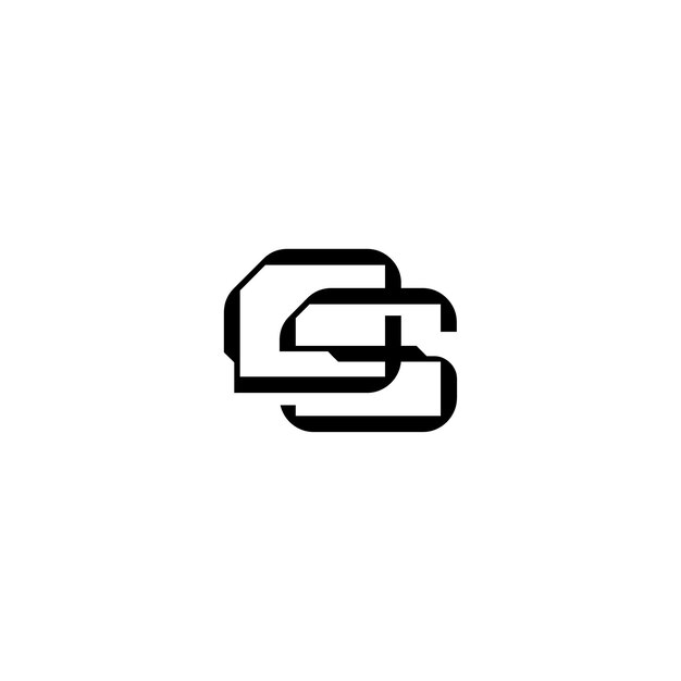 DS monogram logo projekt list tekst nazwa symbol monochromatyczne logotyp alfabet znak proste logo