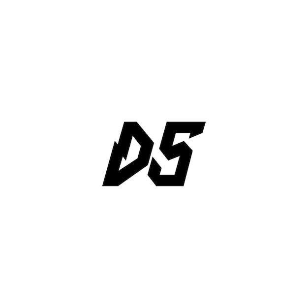 DS monogram logo projekt list tekst nazwa symbol monochromatyczne logotyp alfabet znak proste logo