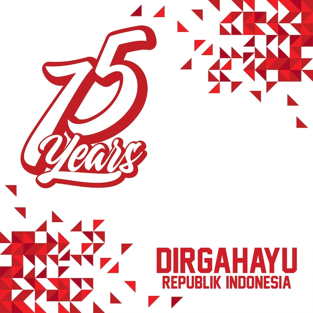 Plik wektorowy duch dnia niepodległości indonezji lub dirgahayu kemerdekaan indonesia