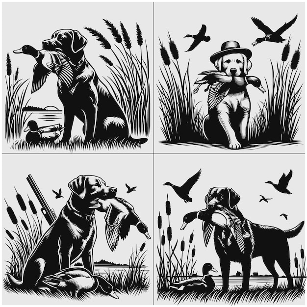 Duck Hunting Dog Svg File Duck Hunter Svg Hunting Dog Svg Sezon Polowań Svg Koszula Polowań Na Kaczki