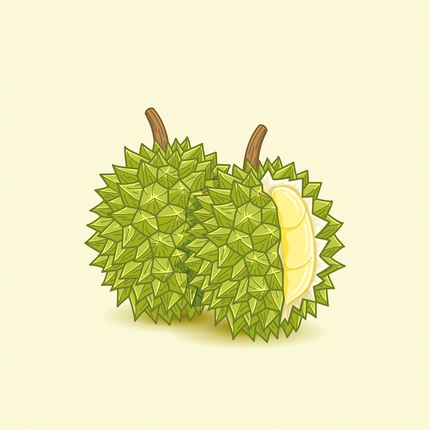 Plik wektorowy durian fruit illustration