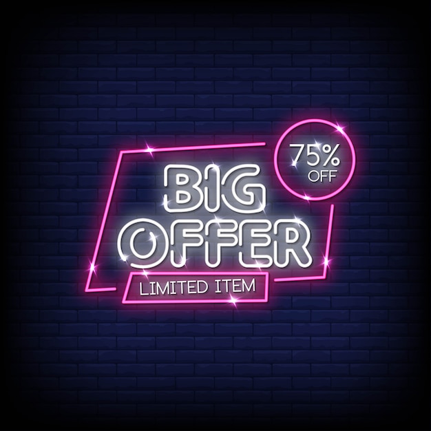 Duża oferta Tekst w stylu Neon Signs