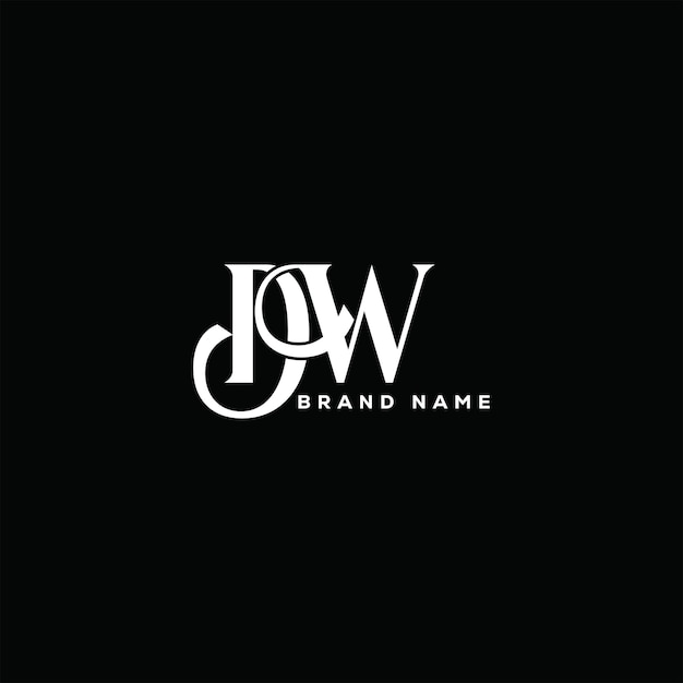 DW inicjały logo podpisu DW pismo ręczne logo szablony wektorowe DW kreatywne inicjały logo litery