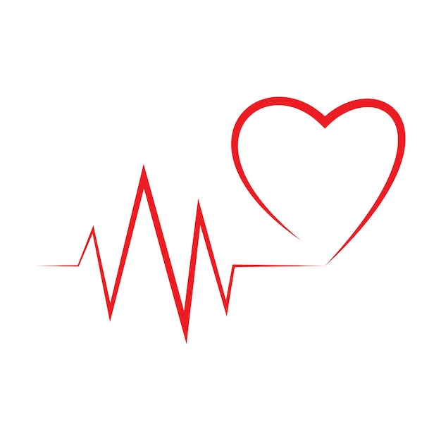Dwa wykresy EKG serca