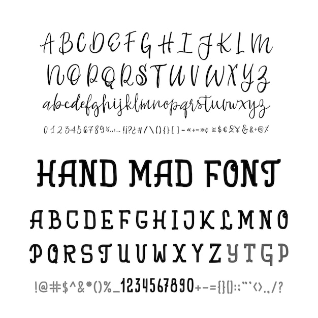 Dwie czcionki czcionki alfabetu typografii logo
