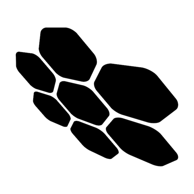 Plik wektorowy dynamiczna sylwetka czarno-biały projekt logo 1