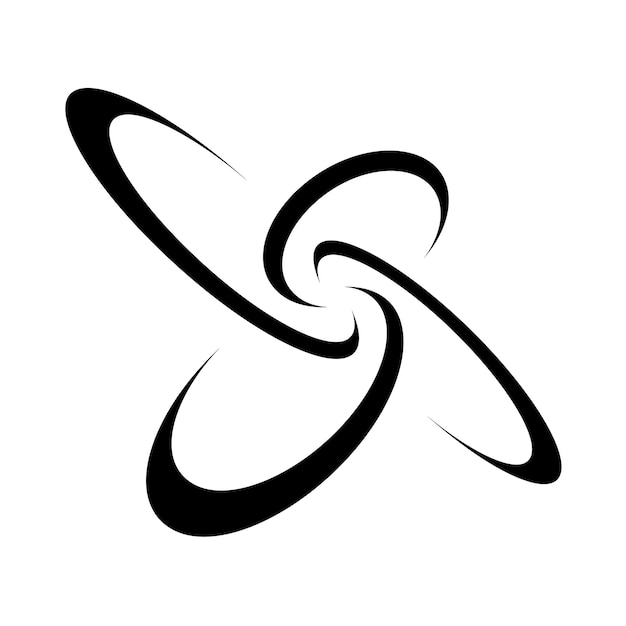 Dynamiczna sylwetka czarno-biały projekt logo 2